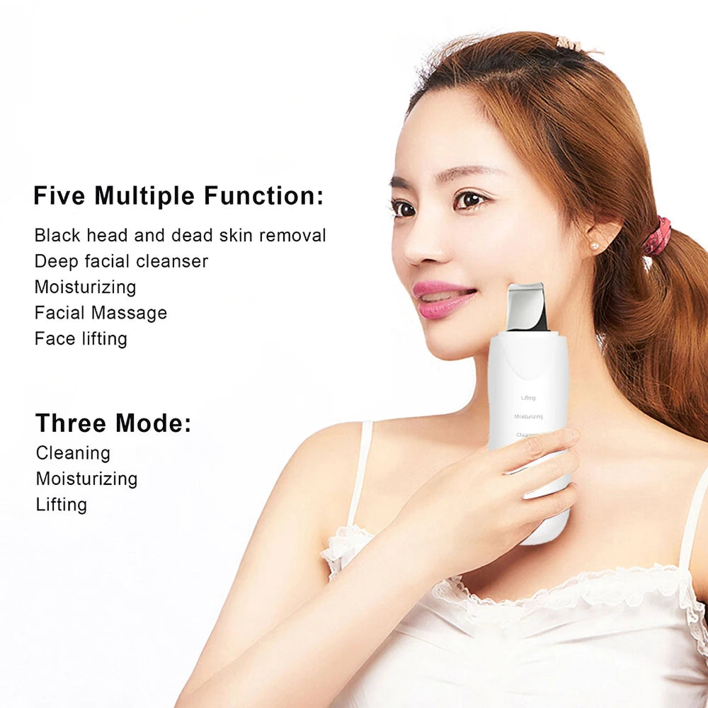 CAMMUO Ultrasonic Skin Scrubber Scrubber