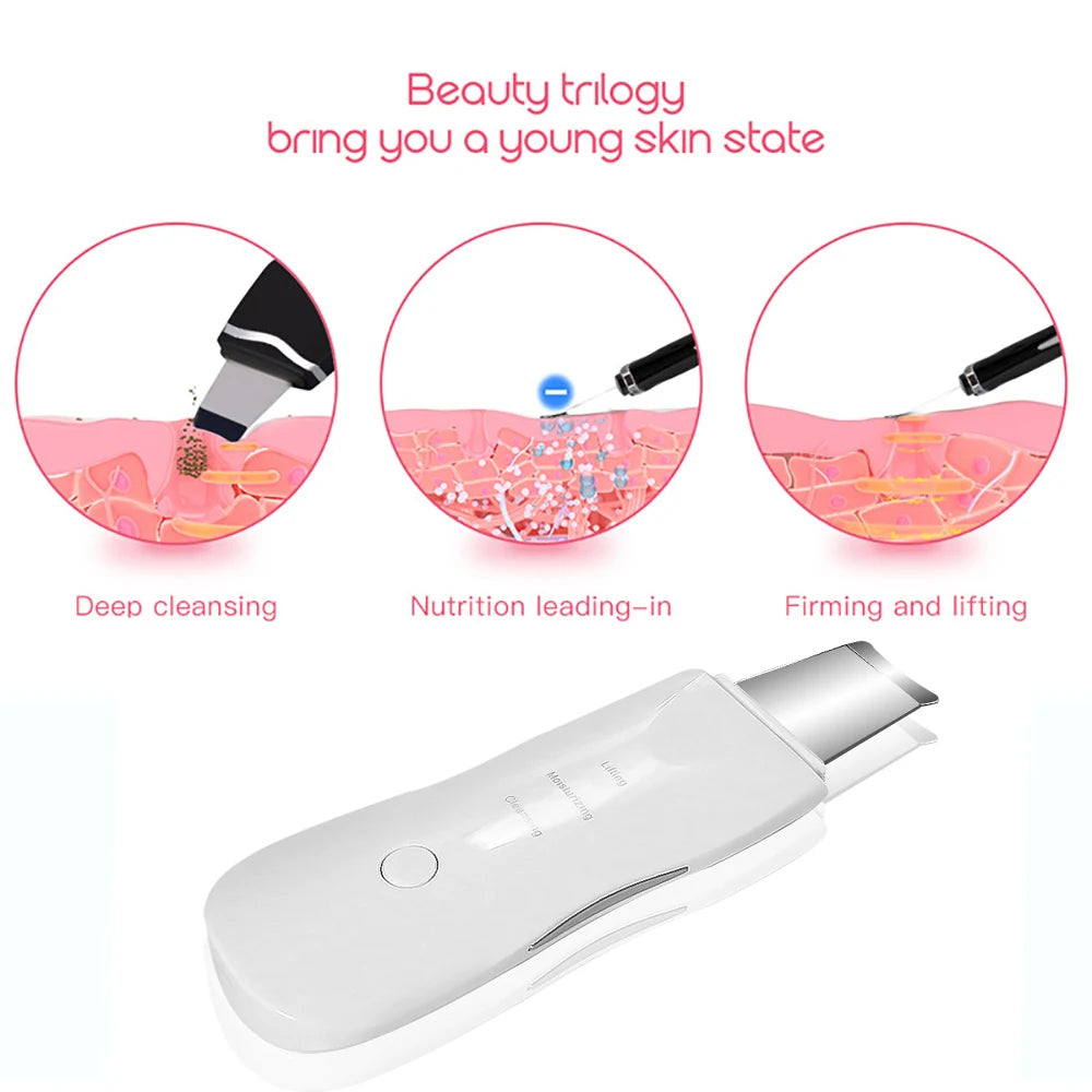 CAMMUO Ultrasonic Skin Scrubber Scrubber