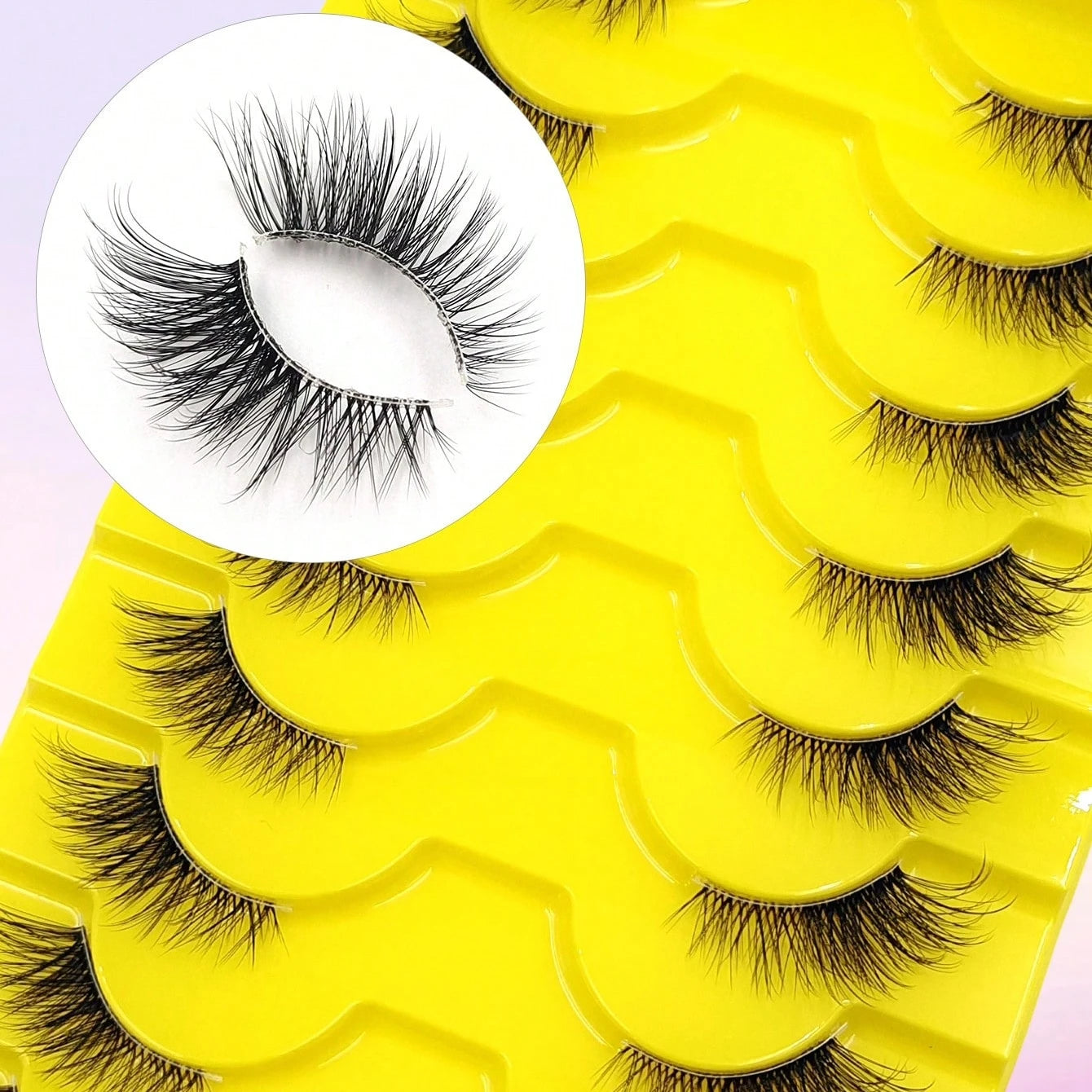 Professional 10-Pair Elegant Winged Lashes
