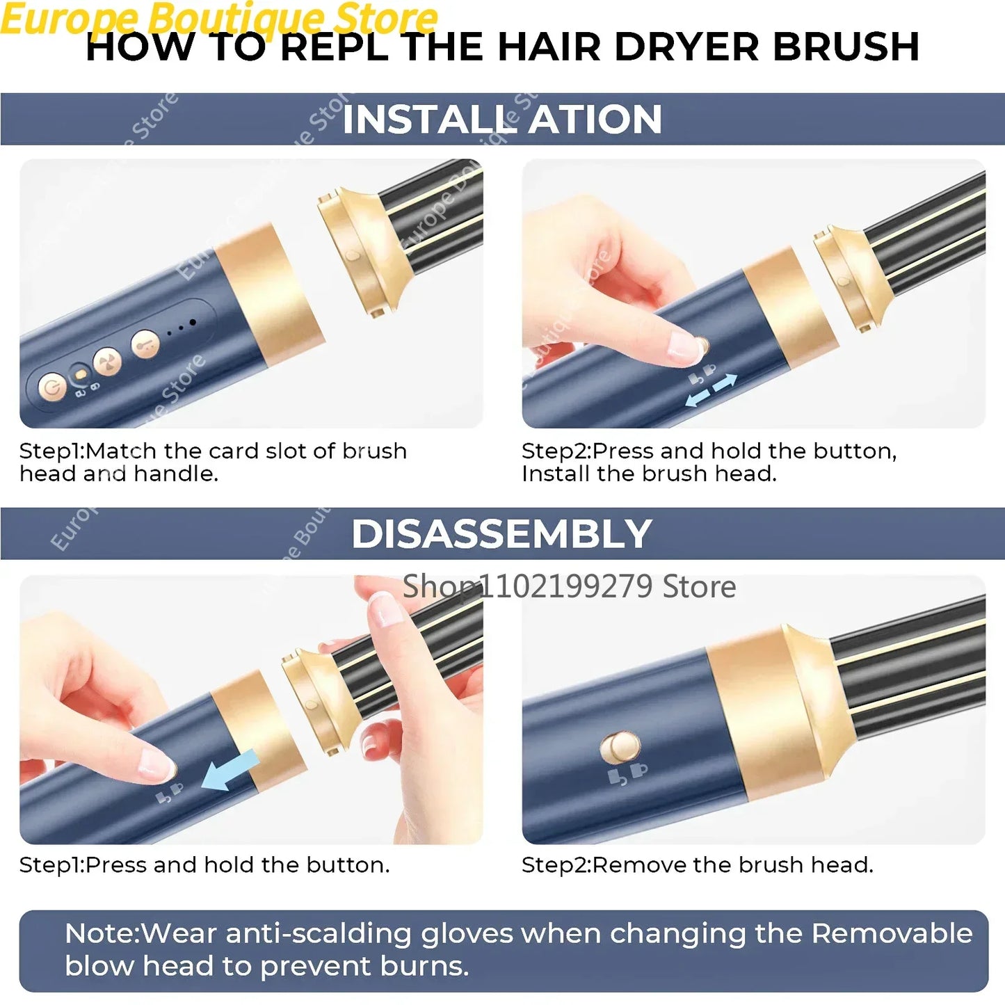 AEROVORTEX 7 In 1 Hair Dryer Brush