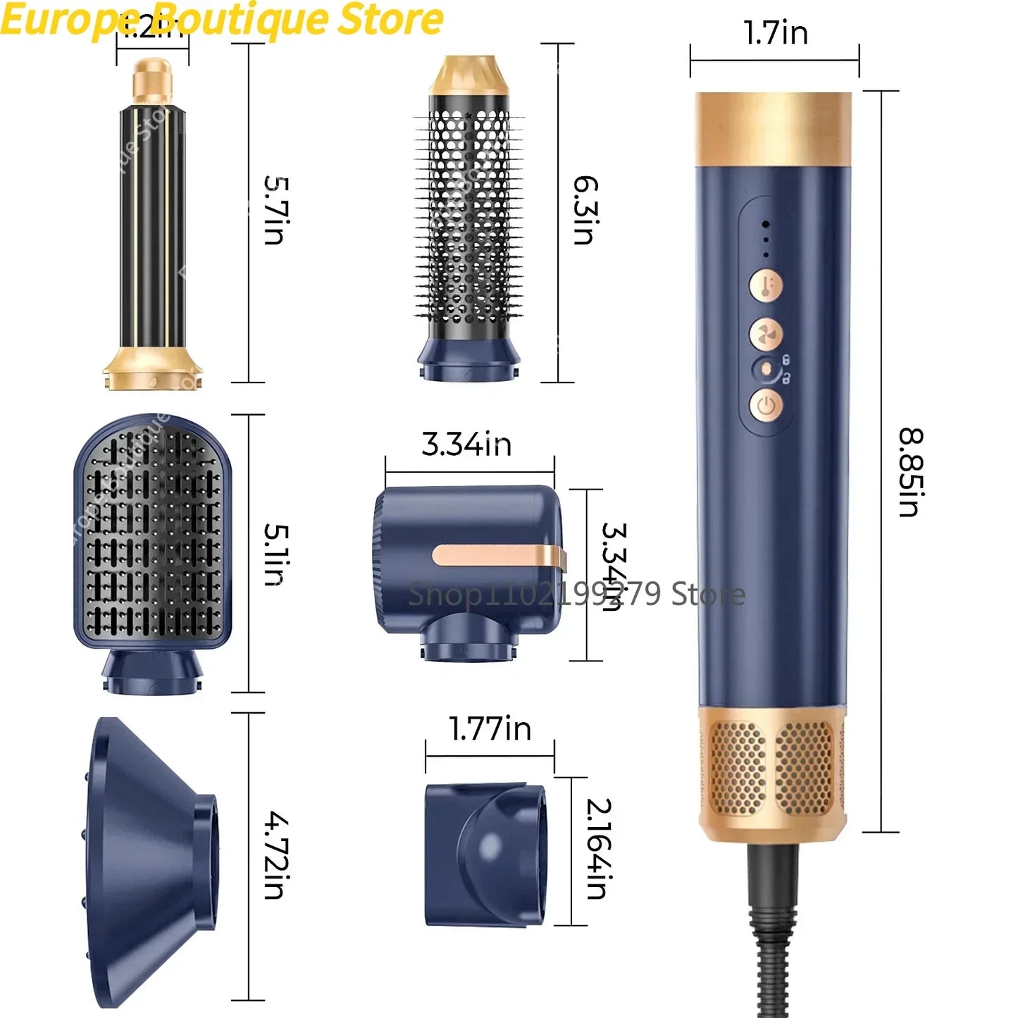 AEROVORTEX 7 In 1 Hair Dryer Brush