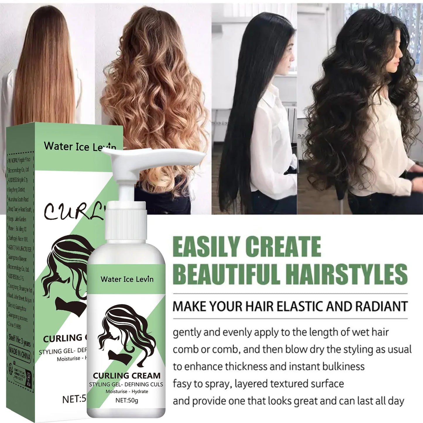 Keratin & Biotin Bounce Styling Cream (50g)
