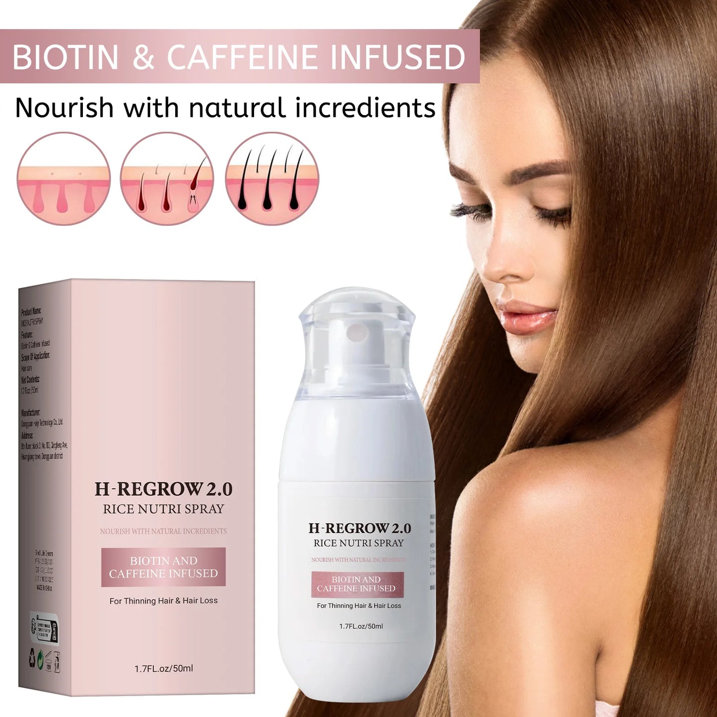 Hair Helper Rice Water Stimulating Spray