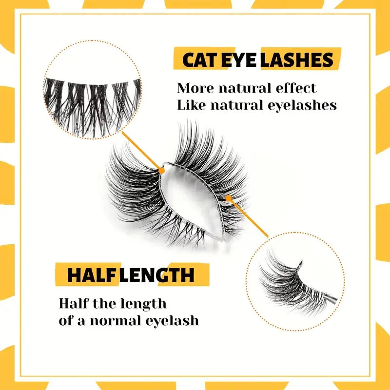 Professional 10-Pair Elegant Winged Lashes
