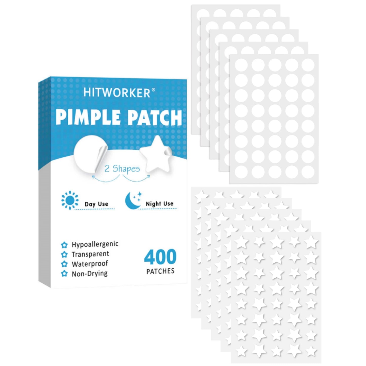 400-piece Hydrocolloid Pimple Patches