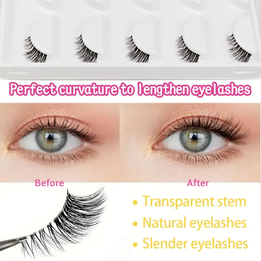 European & American Style "Fox-Eye" Half-Lashes