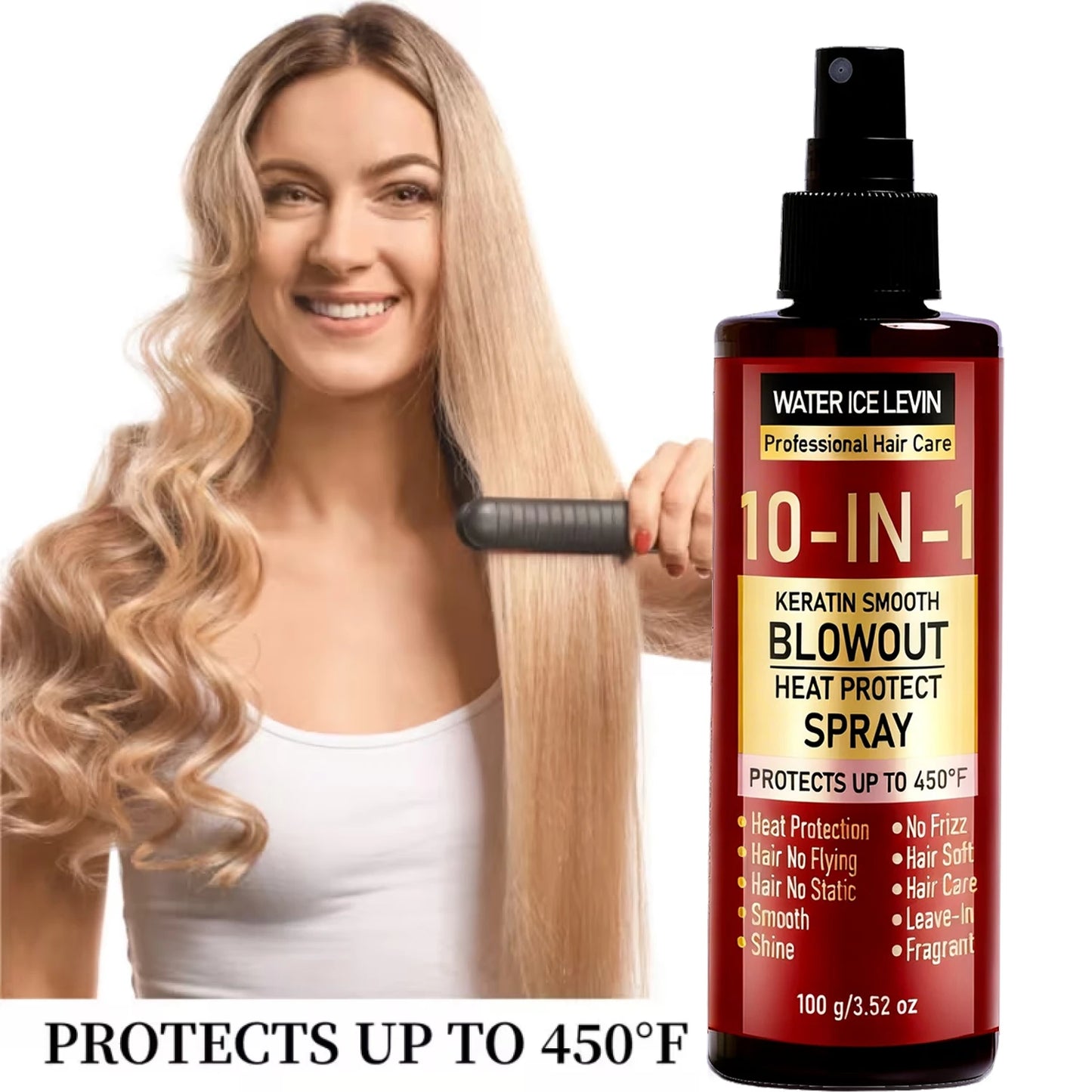 10-IN-1 Keratin Smooth Blowout Heat Protect Spray