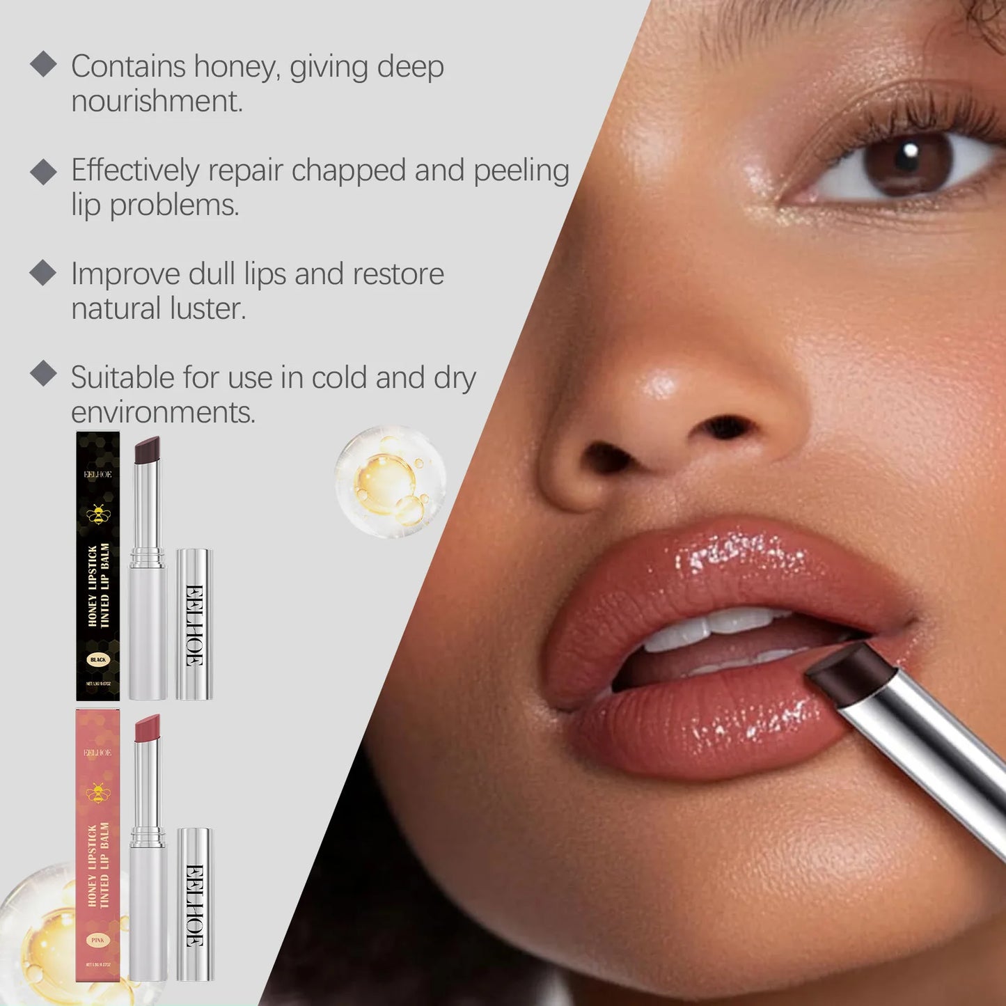 EELHOE Pink Honey & Vitamin E Plumping Lip Tint