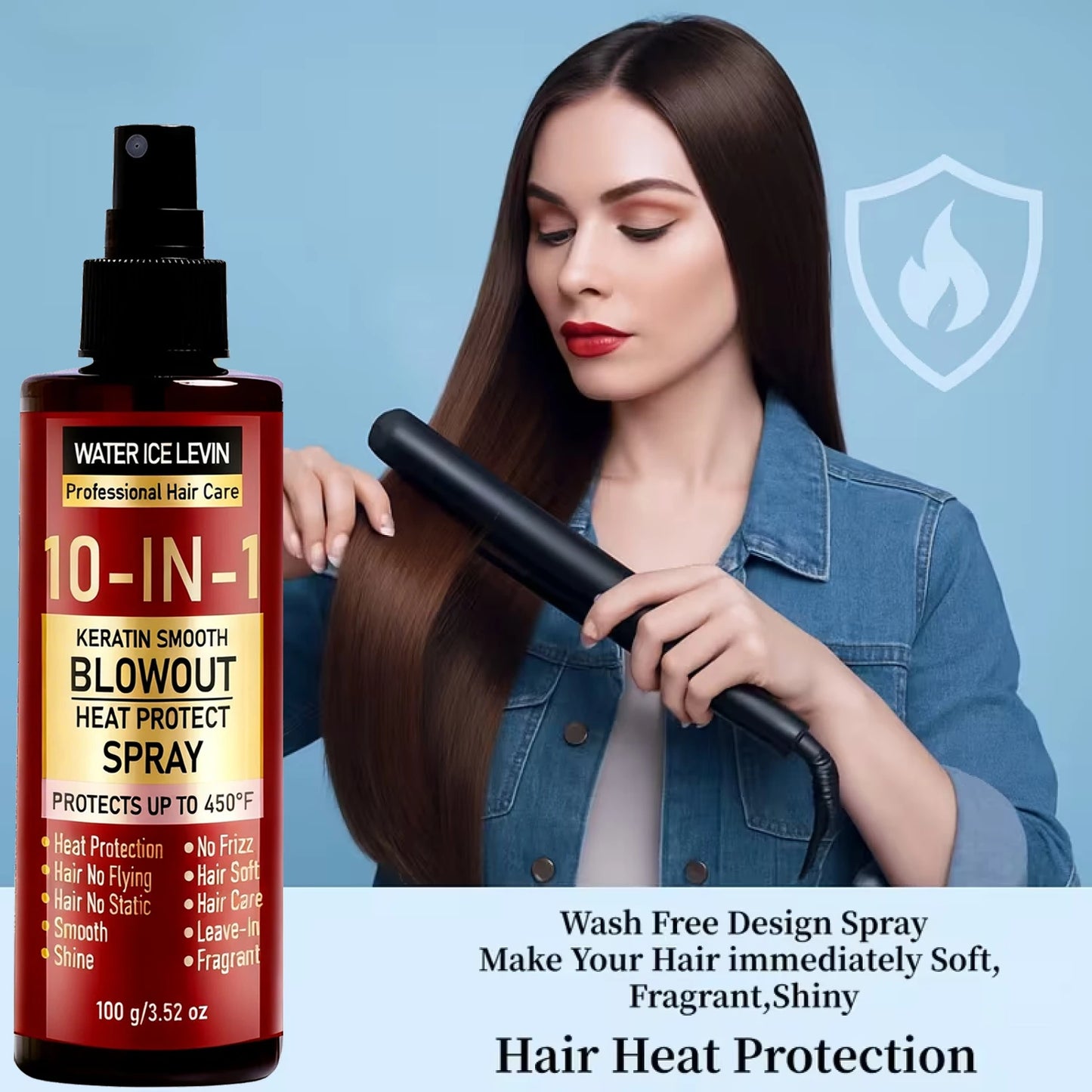 10-IN-1 Keratin Smooth Blowout Heat Protect Spray