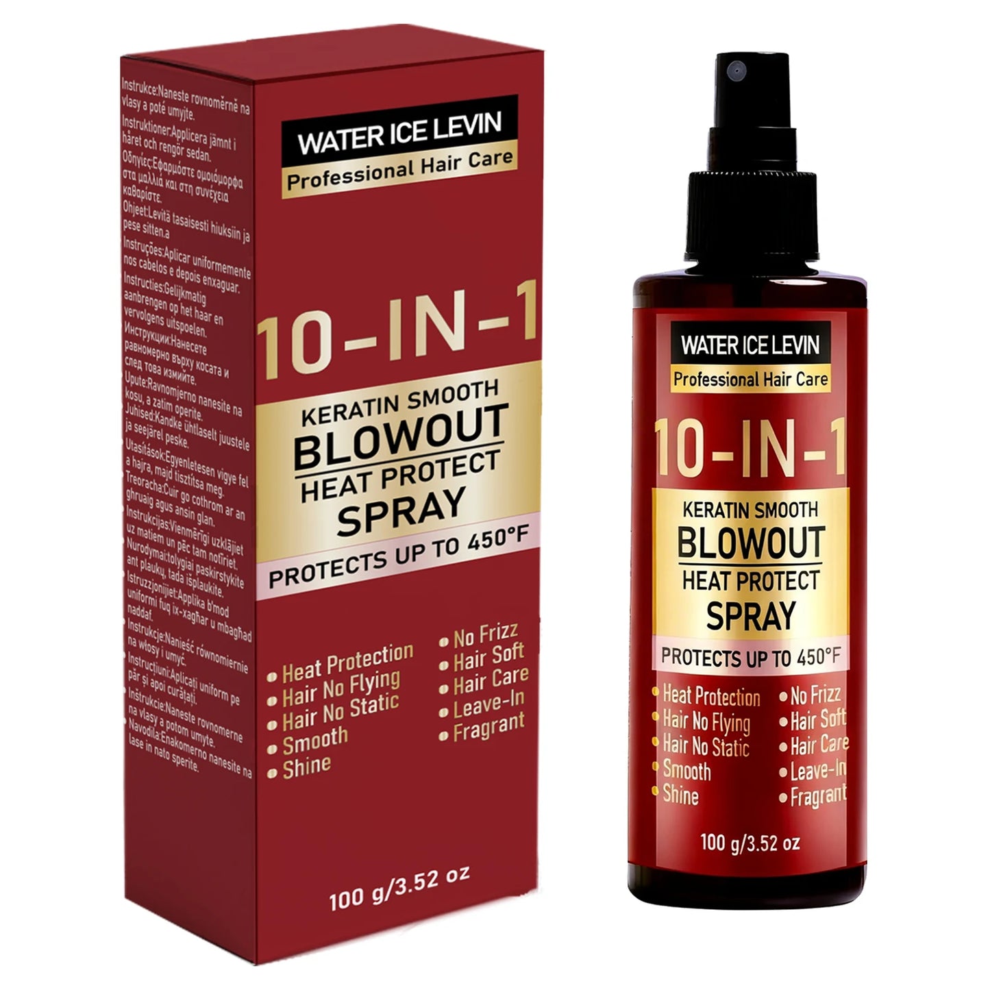 10-IN-1 Keratin Smooth Blowout Heat Protect Spray