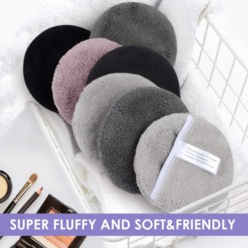 SUNLAND Microfiber Reusable Makeup Remover Pads